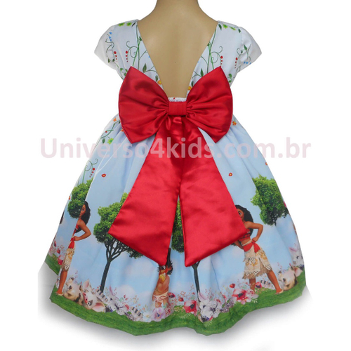 Vestido Infantil Princesa Tematico Moana Baby Luxo em Promoção na Americanas