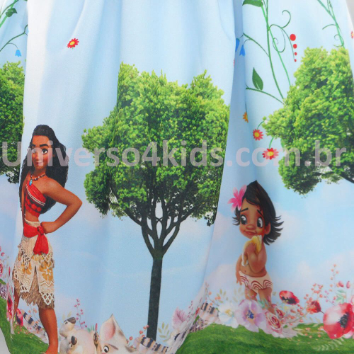 Vestido Infantil Menina Festa Aniversário Bebe Moana Baby em Promoção na  Americanas