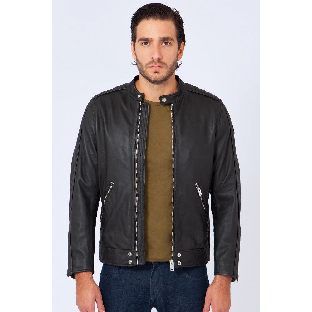 L quad hotsell leather jacket