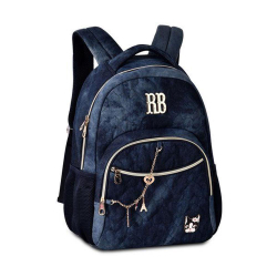 Mochila Escolar Rebecca Bonbon Jeans Azul Notebook Menor preço em Mochila Escolar Rebecca Bonbon Jeans Azul Notebook
