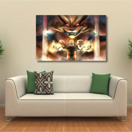 Quadro decorativo Desenho Naruto Kurama Anime Arte para sala quarto em  Promoção na Americanas