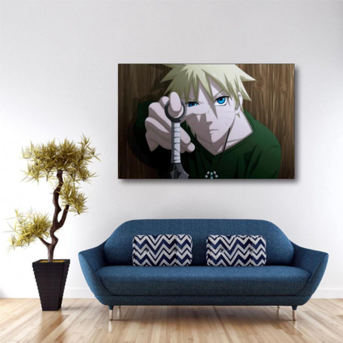 Quadro Decorativo Poste Minato Namikaze Naruto Classico