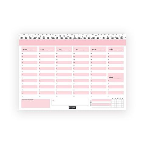 planner semanal com horários