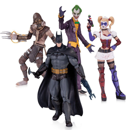 Bonecos Batman Arkham City DC Direct :: Boneca da Harley Quinn (aberto) -  Arte em Miniaturas