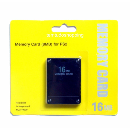 Memory Card Choki Para PS2 16 MB Memória Real - Cartão de Memória