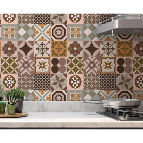 Papel de Parede Adesivo Lavável Decoração Pastilhas Azulejo Para Cozinha  Preto Com Branco Xadrez 3D - Pro Decor no Shoptime