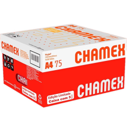 Papel Sulfite A4 Branco 210x297mm 75g cx 2500 fl 5 Resmas Chamex é boa?