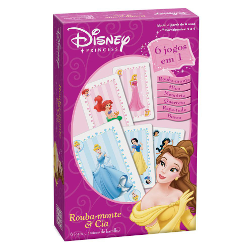 Jogo De Cartas Rouba Monte E Cia Princesas Disney em Promoção na Americanas