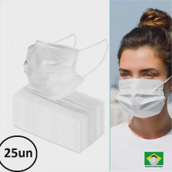 25 Máscaras de proteção 3 camadas Tripla tnt Anvisa descartável é boa?
