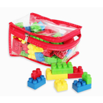 Kit Blocos Infantil Bolsa Com 180 Peças Grandes - Maptoy