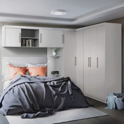 Conjunto Guarda Roupa Modulado Canto e Cabeceira Casal 5 Peças Sauá MadeiraMadeira Branco Menor preço em Conjunto Guarda Roupa Modulado Canto e Cabeceira Casal 5 Peças Sauá MadeiraMadeira Branco