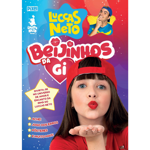 Kit Livro De Colorir Luccas E Gi + luluca + beijinhos Da Gi