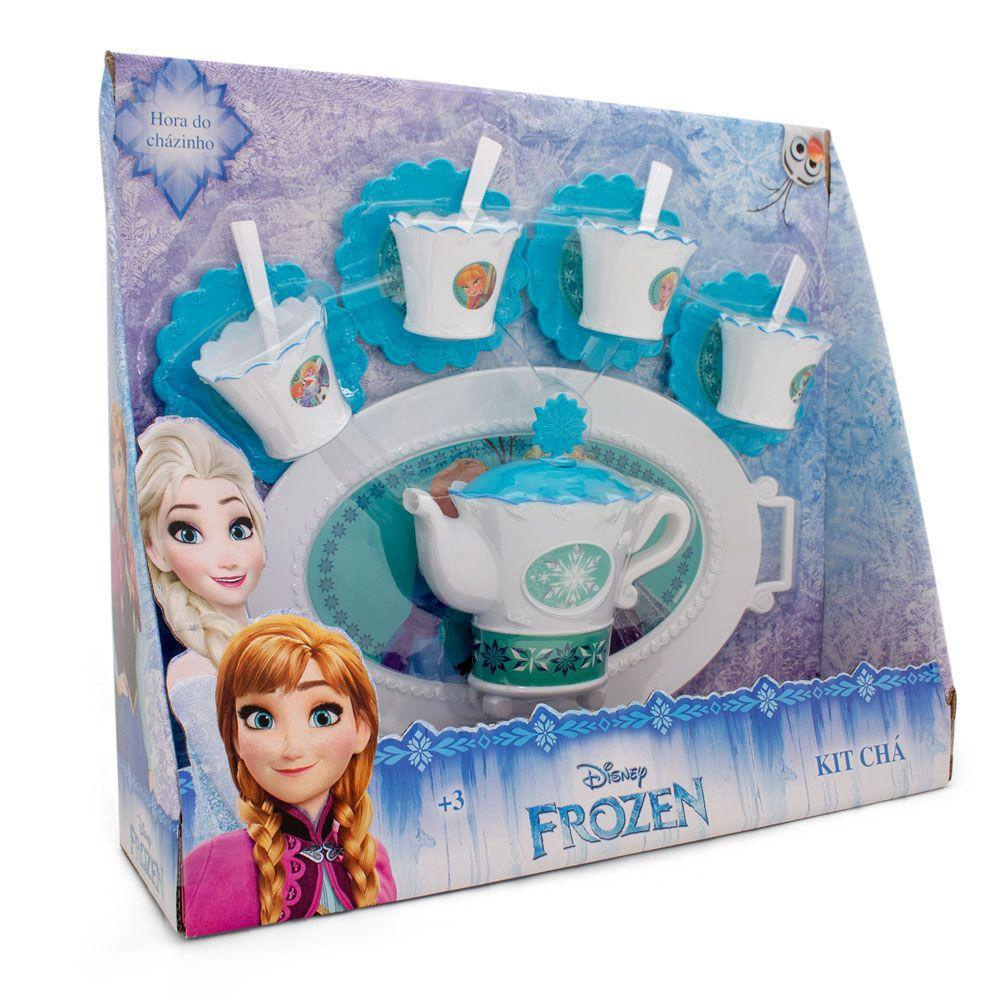 Jogo De Cha Infantil 5 Pecas Kit Chá Etitoys Disney Frozen