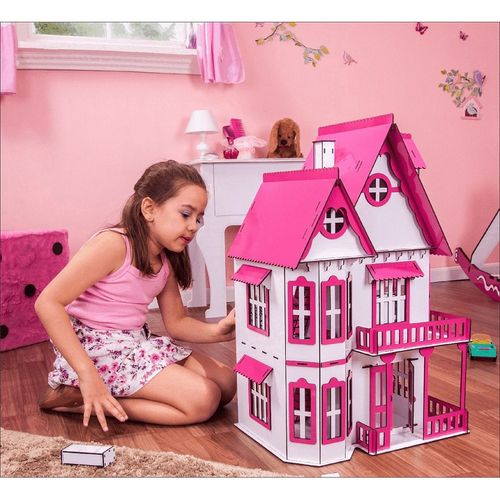 Casa de Bonecas Escala Barbie Modelo Lian Sonhos - Darama