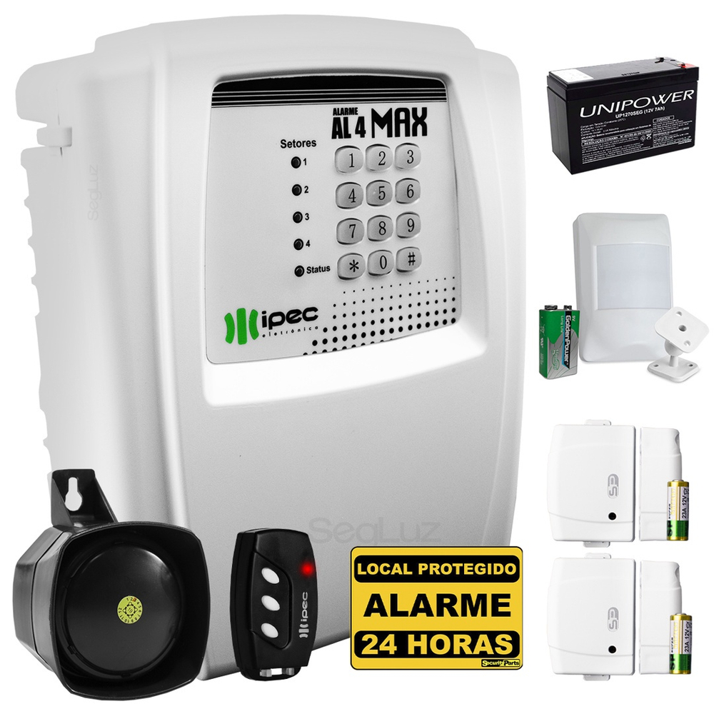 Kit Alarme Residencial Com Discadora Sensores Sem Fio Bateria Em Promo O Ofertas Na