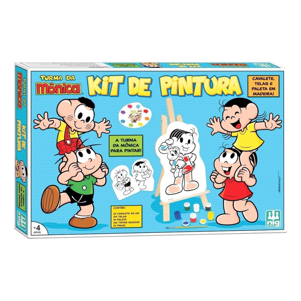 Kit De Pintura Em Madeira Infantil Com Desenhos Unicórnio - Nig