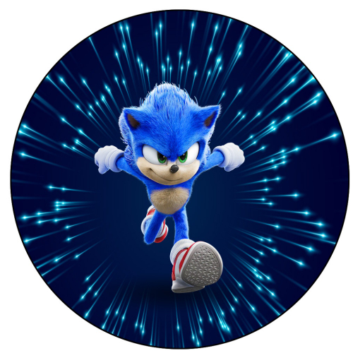 Patinete Infantil sonic cesta 3 Rodas Com Luzes E Musica