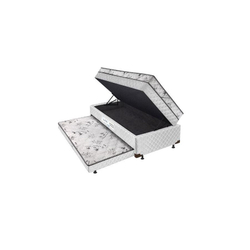 Cama Box Baú Conjugada Solteiro Lightspuma Luci Espuma D28 com Cama Auxiliar 61x88x188cm Menor preço em Cama Box Baú Conjugada Solteiro Lightspuma Luci Espuma D28 com Cama Auxiliar 61x88x188cm