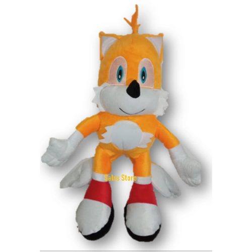 Boneco Pelucia Sonic Tails 50cm Unissex Antialergico Raposa