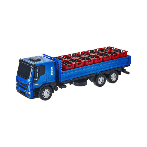 Caminhao De Brinquedo Iveco Plataforma Com Trator Radical