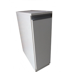 Nicho Porta Óleo E Tempero Com Aramado Inox Em Mdf Branco Menor preço em Nicho Porta Óleo E Tempero Com Aramado Inox Em Mdf Branco