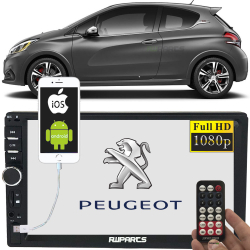 Dvd 2 Din Central Multimídia c/ Bluetooth Mp5 Peugeot 208 Menor preço em Dvd 2 Din Central Multimídia c/ Bluetooth Mp5 Peugeot 208