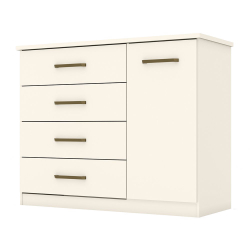 Cômoda 1 Porta e 4 Gavetas Magno Henn Menor preço em Cômoda 1 Porta e 4 Gavetas Magno Henn