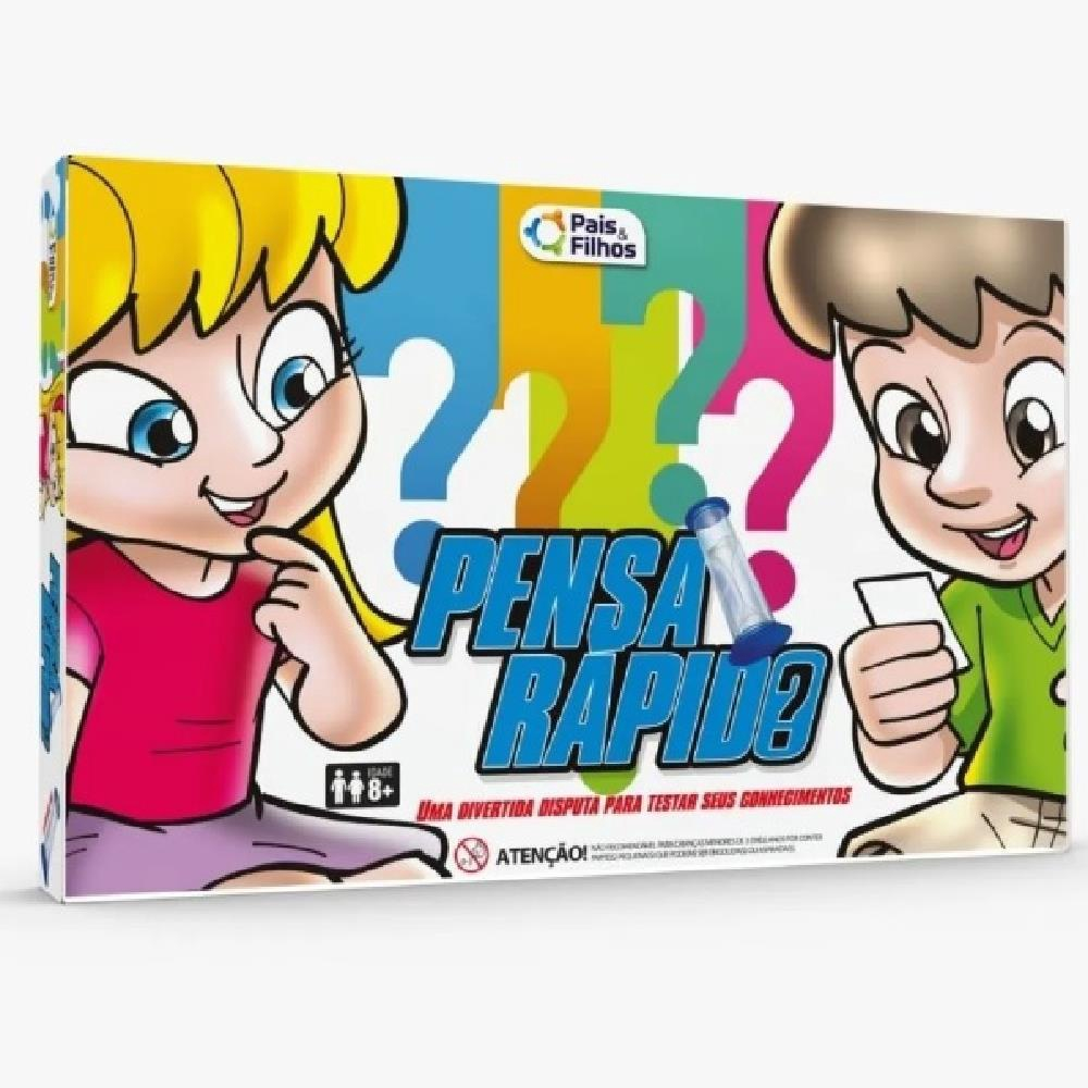 Brinquedo Infantil Jogo Pensa Rápido Super Jogos Pais & Filhos na  Americanas Empresas