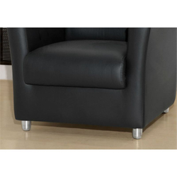 Poltrona Decorativa Para Sala E Escritório Tilla Corino Preto Menor preço em Poltrona Decorativa Para Sala E Escritório Tilla Corino Preto
