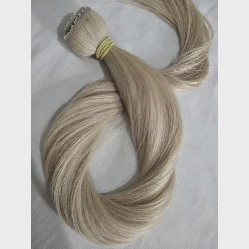 Cabelo Humano Loiro Claro Fita Adesiva 50g 70cm Mega Hair