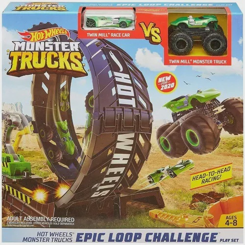 Hot Wheels Monster Trucks Pista Playset Looping Mattel em Promoção na  Americanas