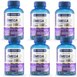 Kit 6 Omega 3 1000mg 120 Cápsulas - Catarinense Menor preço em Kit 6 Omega 3 1000mg 120 Cápsulas - Catarinense