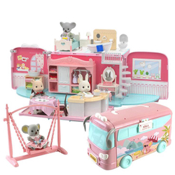 Kit Casa De Bonecas Barbie E Moveis Lian Em Mdf Cru 18 Pc - Darama em  Promoção na Americanas