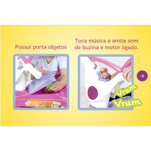 Triciclo Infantil com Haste Empurrador Pedal Motoca Velotrol 2 em 1  Reforçado Brinqway BW-082 no Shoptime