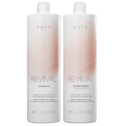 Braé Revival Kit Profissional Reconstrutor - Shampoo 1L e Condicionador 1L Menor preço em Braé Revival Kit Profissional Reconstrutor - Shampoo 1L e Condicionador 1L