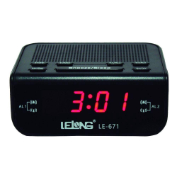 Rádio Relógio Digital De Mesa Lelong Le-671 Despertador Menor preço em Rádio Relógio Digital De Mesa Lelong Le-671 Despertador