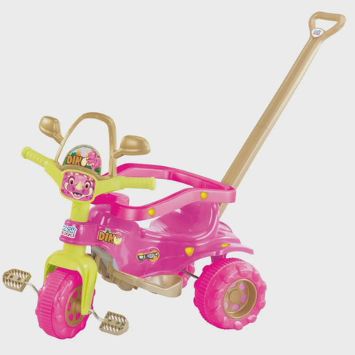 Triciclo Motoca Infantil Happy Pink Meninas Rosa - Xalingo em