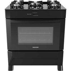 Fogão de Piso Max Cook 5 Queimadores Preto Suggar Menor preço em Fogão de Piso Max Cook 5 Queimadores Preto Suggar