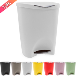Lixeira Escritorio Cozinha Banheiro c/ Pedal 7,5l Plast. Menor preço em Lixeira Escritorio Cozinha Banheiro c/ Pedal 7,5l Plast.