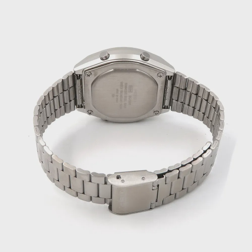 casio vintage glitter prata