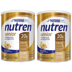 Nutren senior sem sabor suplemento lata 740g 2 latas Menor preço em Nutren senior sem sabor suplemento lata 740g 2 latas