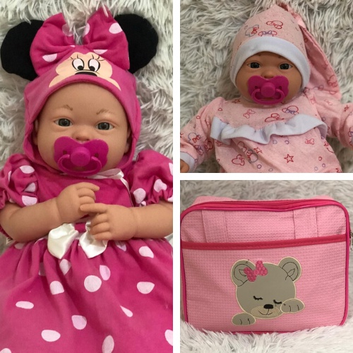 Bolsa Maternidade com Roupas para Boneca Bebê Reborn com o Melhor