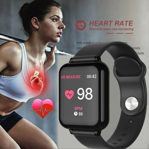Smartwatch b57 relógio inteligente app heroband 3 fitness Clearance