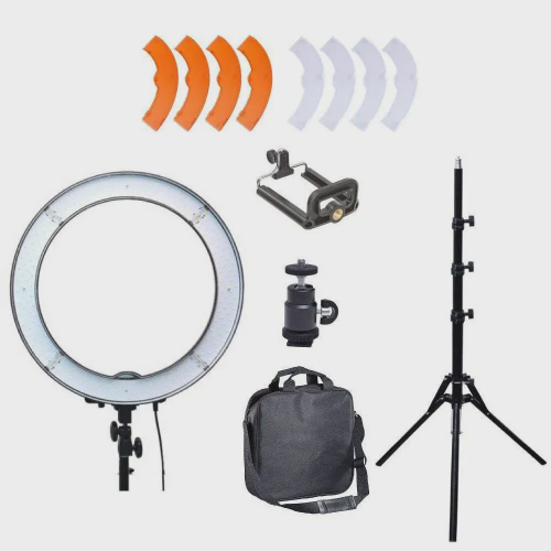 Iluminador Circular LED RL18 potência 55 Watts, 4800 Lumens e 5500K em