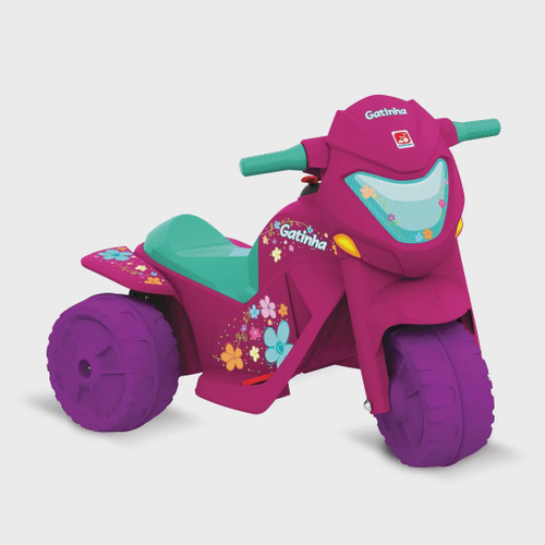 Mini Moto Eletrica Infantil Rosa Meg Turbo 6v Magic Toys