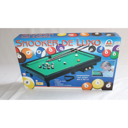 Mesa De Snooker De Luxo Bilhar Sinuca Braskit