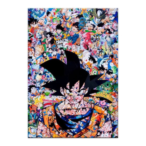 Quadro MDF Dragon Ball Son Goku Super Anime Torneio Sayajin A6