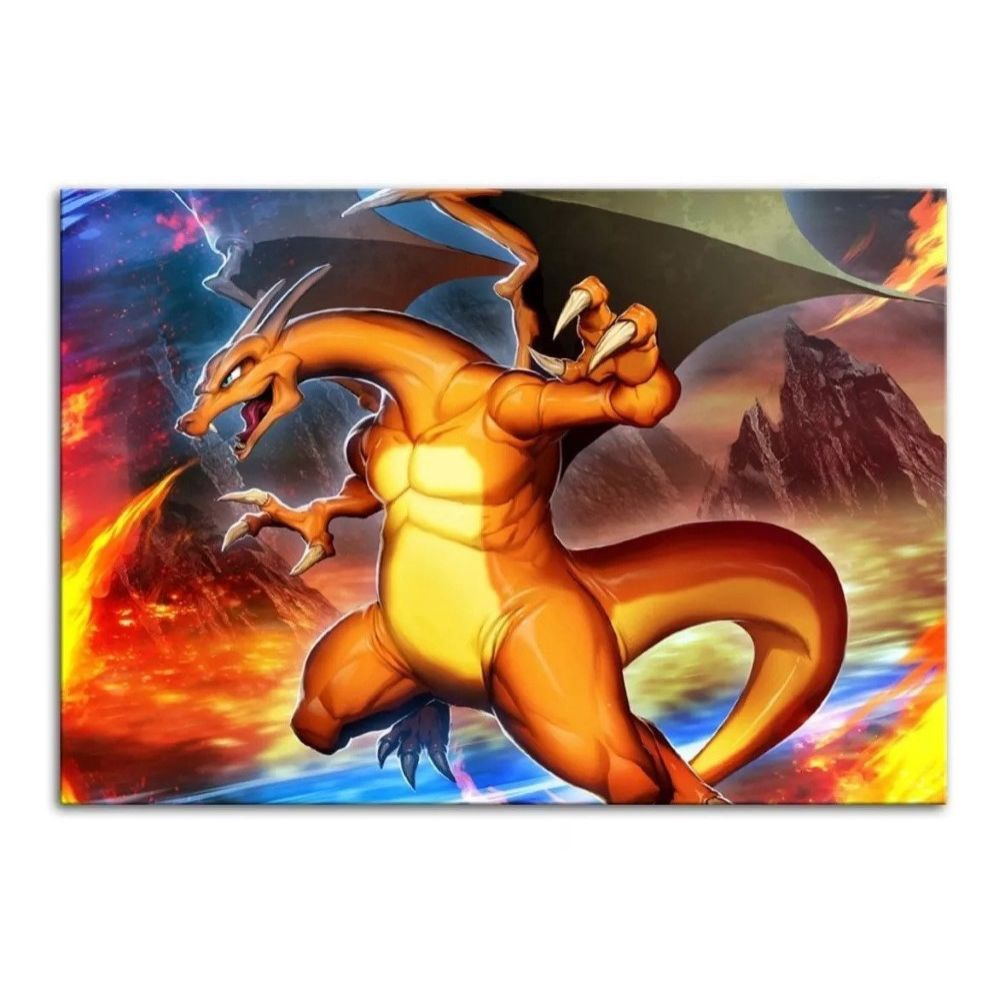 Painel Festa Tema Pokémon Charizard