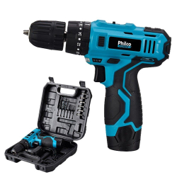 Furadeira e Parafusadeira com Impacto Philco 3/8 Force PPF03M 12V com Acessórios e Maleta Bivolt Menor preço em Furadeira e Parafusadeira com Impacto Philco 3/8 Force PPF03M 12V com Acessórios e Maleta Bivolt