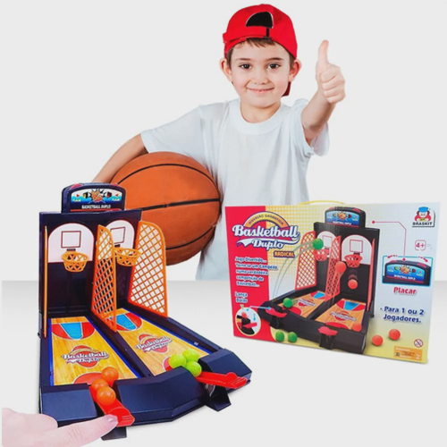 Jogo Basquete Brinquedo Basketball Duplo Jogo Com Placar